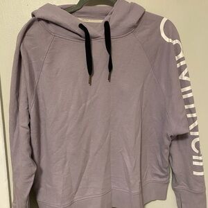 Calvin Klein Women's Lavender Hoodie Sweater